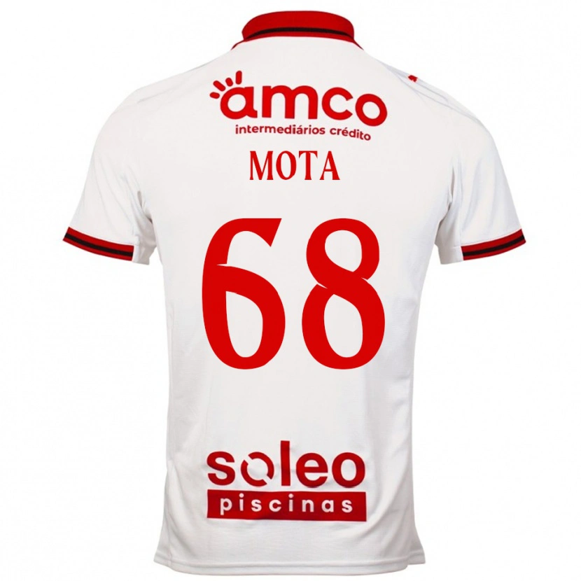 Danxen Dames Edgar Mota #68 Wit Rood Uitshirt Uittenue 2025/26 T-Shirt