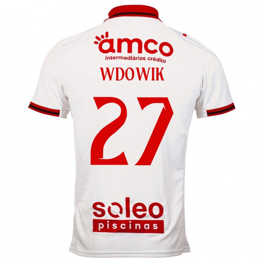 Danxen Dames Bartlomiej Wdowik #27 Wit Rood Uitshirt Uittenue 2025/26 T-Shirt