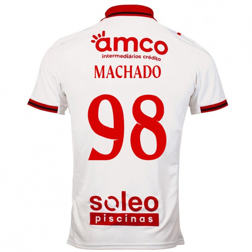 Danxen Dames Gonçalo Machado #98 Wit Rood Uitshirt Uittenue 2025/26 T-Shirt