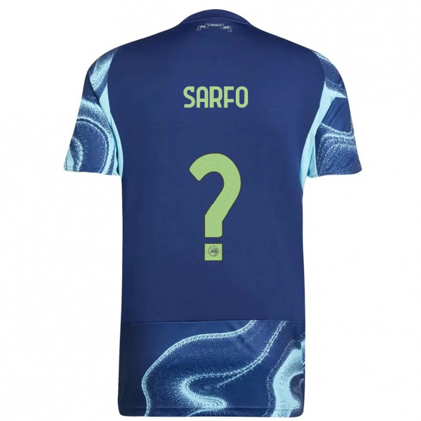 Danxen Dames Raphael Sarfo #0 Marineblauw Hemelsblauw Uitshirt Uittenue 2025/26 T-Shirt
