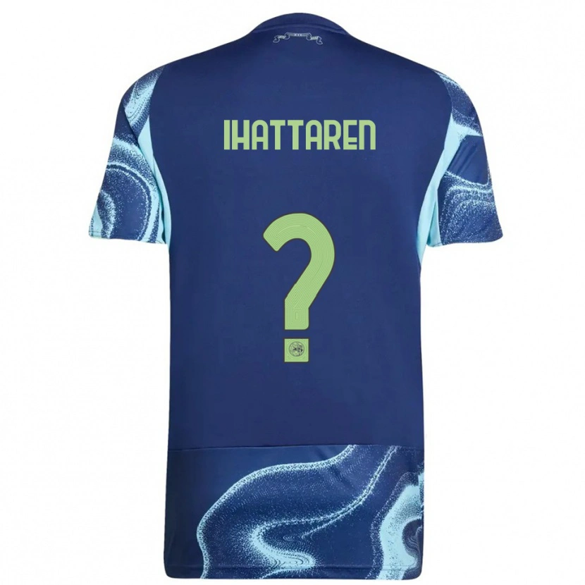 Danxen Dames Mohamed Ihattaren #0 Marineblauw Hemelsblauw Uitshirt Uittenue 2025/26 T-Shirt