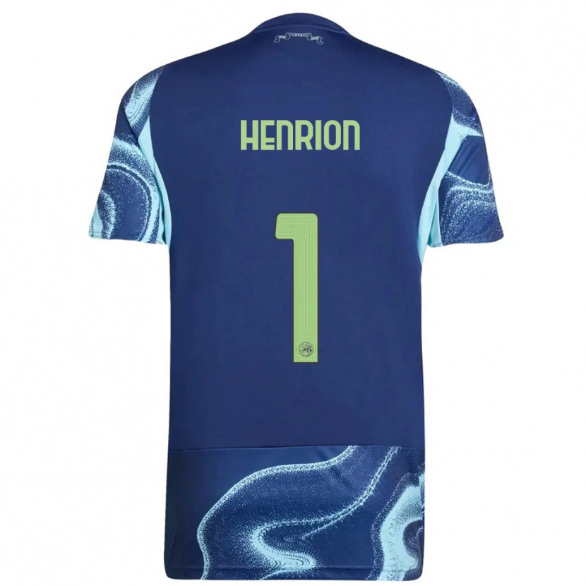 Danxen Dames Martin Henrion #1 Marineblauw Hemelsblauw Uitshirt Uittenue 2025/26 T-Shirt