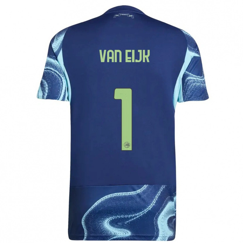 Danxen Dames Regina Van Eijk #1 Marineblauw Hemelsblauw Uitshirt Uittenue 2025/26 T-Shirt