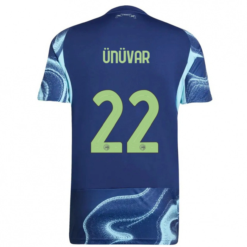 Danxen Dames Emre Ünüvar #22 Marineblauw Hemelsblauw Uitshirt Uittenue 2025/26 T-Shirt