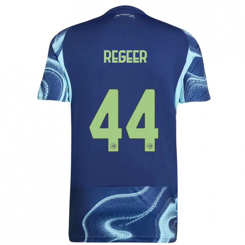 Danxen Dames Youri Regeer #44 Marineblauw Hemelsblauw Uitshirt Uittenue 2025/26 T-Shirt
