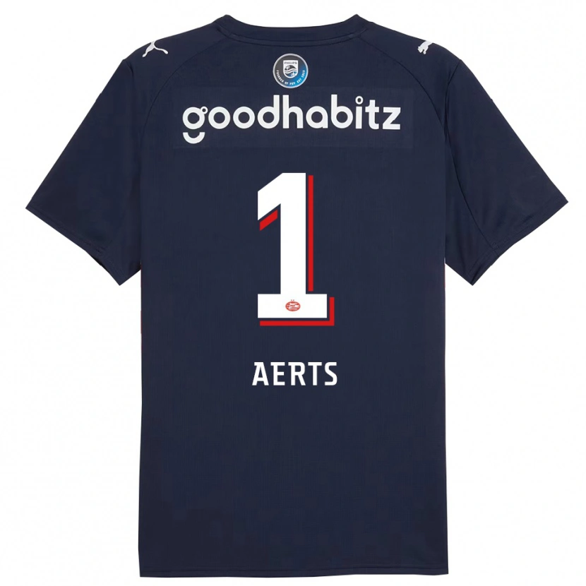 Danxen Dames Kane Aerts #1 Marineblauw Wit Uitshirt Uittenue 2025/26 T-Shirt