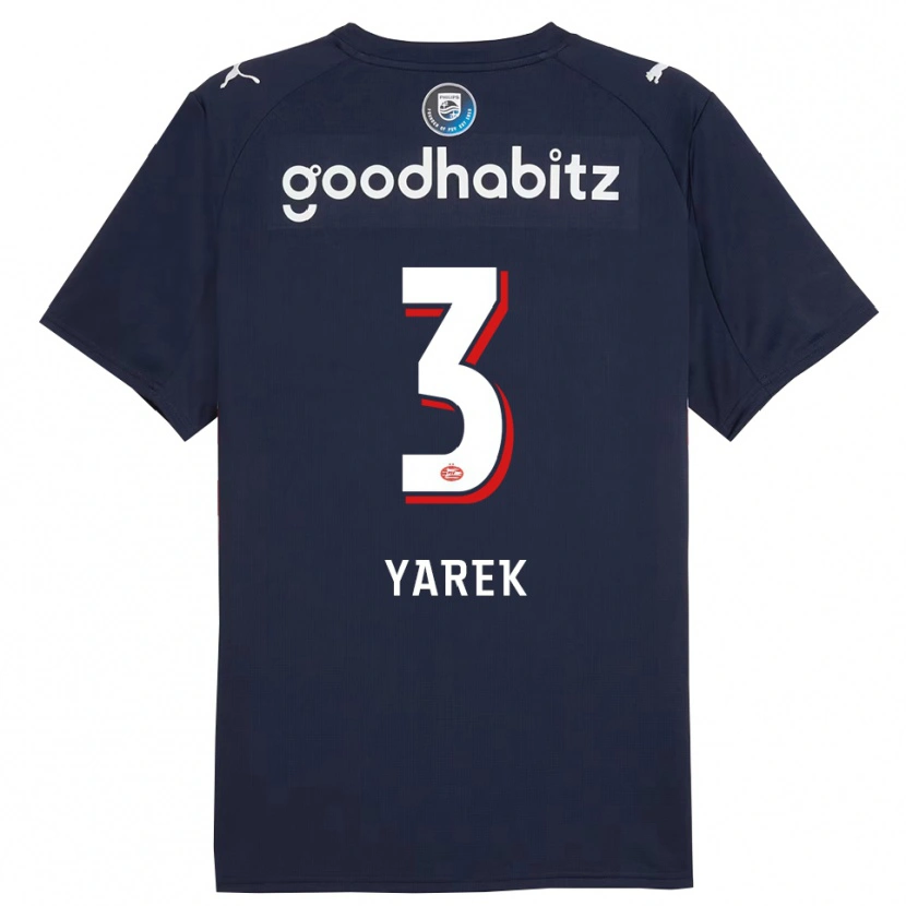 Danxen Dames Yarek Gasiorowski #3 Marineblauw Wit Uitshirt Uittenue 2025/26 T-Shirt