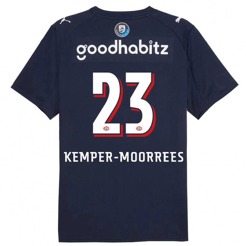 Danxen Dames Myrthe Kemper-Moorrees #23 Marineblauw Wit Uitshirt Uittenue 2025/26 T-Shirt