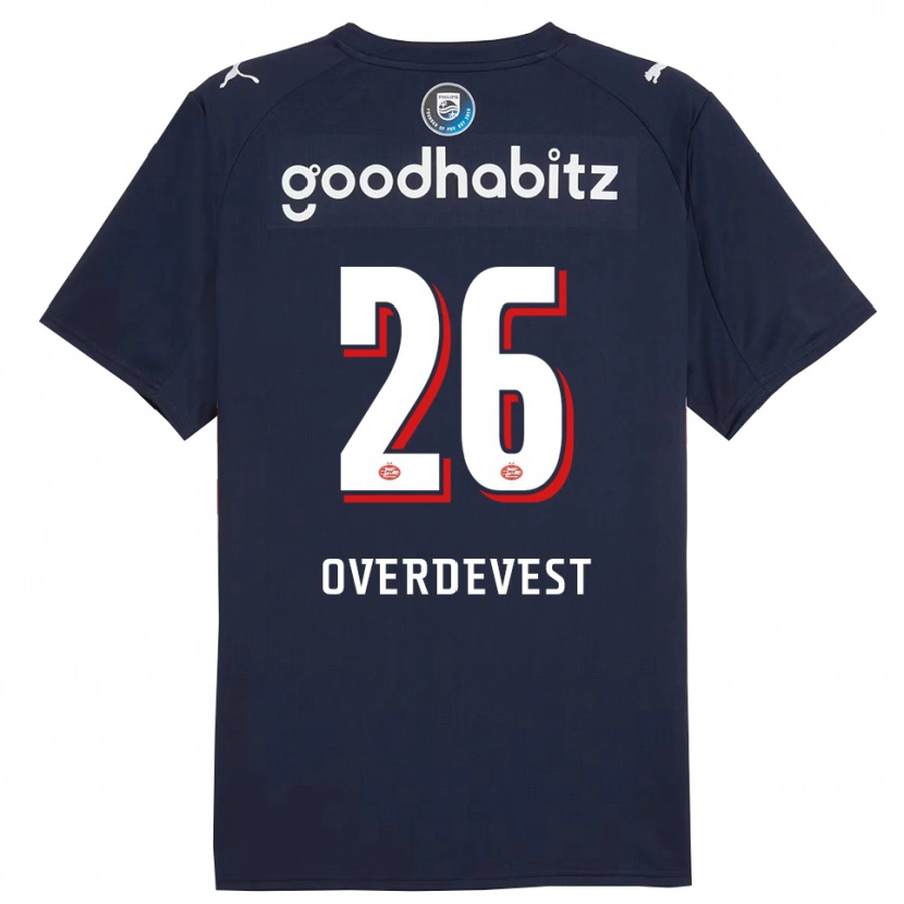 Danxen Dames Marco Overdevest #26 Marineblauw Wit Uitshirt Uittenue 2025/26 T-Shirt