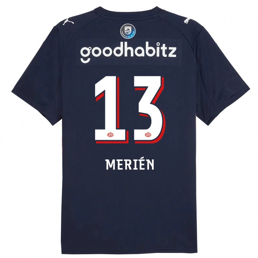 Danxen Dames Fabian Merién #13 Marineblauw Wit Uitshirt Uittenue 2025/26 T-Shirt