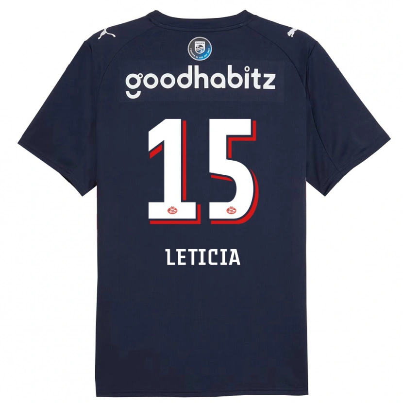 Danxen Dames Brazil Bra Leticia #15 Marineblauw Wit Uitshirt Uittenue 2025/26 T-Shirt