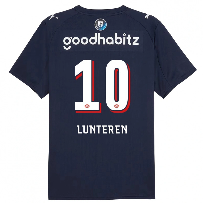 Danxen Dames Desiree Van Lunteren #10 Marineblauw Wit Uitshirt Uittenue 2025/26 T-Shirt