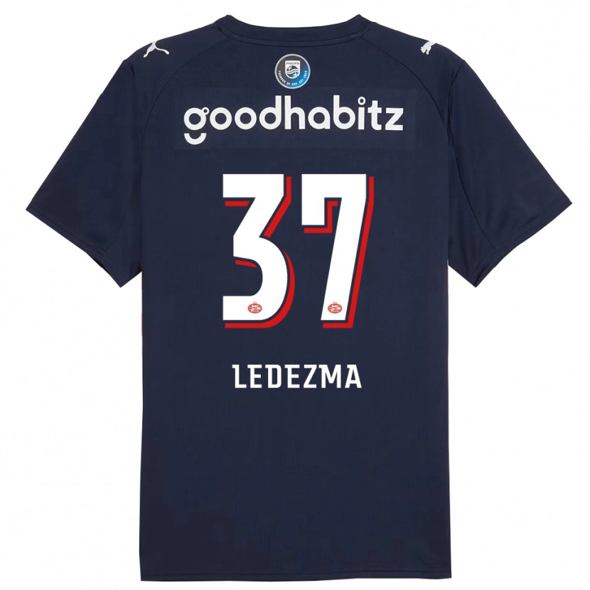 Danxen Dames Richard Ledezma #37 Marineblauw Wit Uitshirt Uittenue 2025/26 T-Shirt