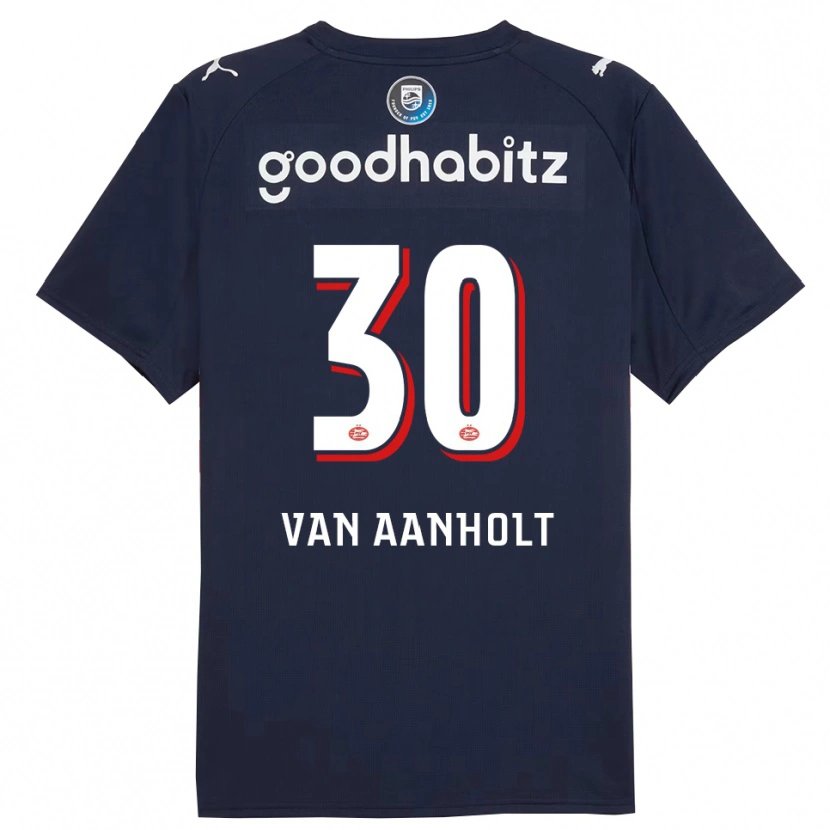 Danxen Dames Patrick Van Aanholt #30 Marineblauw Wit Uitshirt Uittenue 2025/26 T-Shirt