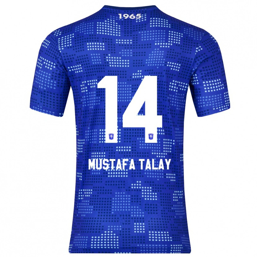 Danxen Dames Kaan Mustafa Talay #14 Blauw Hemelsblauw Uitshirt Uittenue 2025/26 T-Shirt