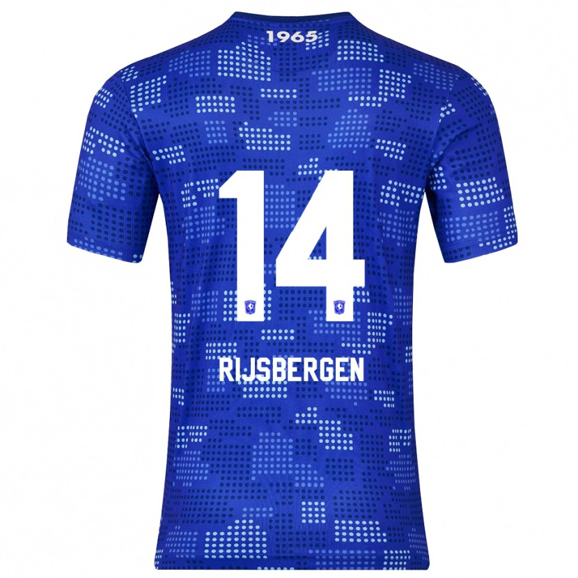 Danxen Dames Liz Rijsbergen #14 Blauw Hemelsblauw Uitshirt Uittenue 2025/26 T-Shirt