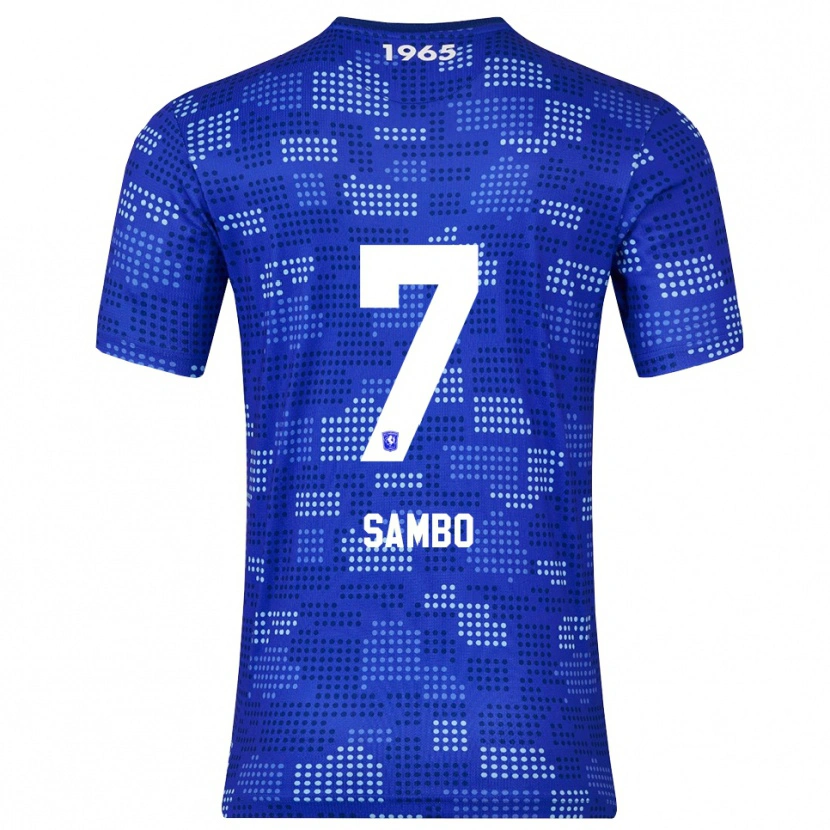 Danxen Dames Giandro Sambo #7 Blauw Hemelsblauw Uitshirt Uittenue 2025/26 T-Shirt