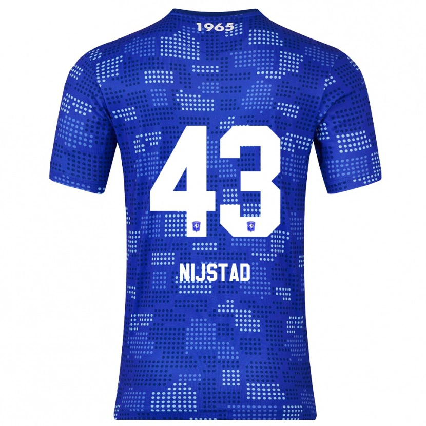 Danxen Dames Ruud Nijstad #43 Blauw Hemelsblauw Uitshirt Uittenue 2025/26 T-Shirt