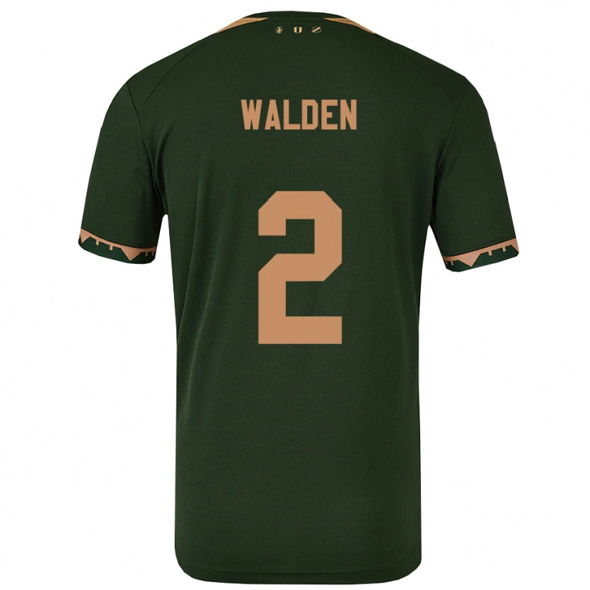 Danxen Dames Jaden Walden #2 Groen Goud Uitshirt Uittenue 2025/26 T-Shirt