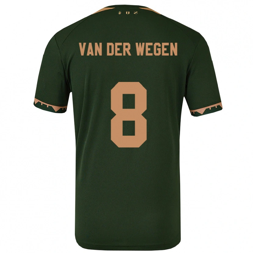 Danxen Dames Sil Van Der Wegen #8 Groen Goud Uitshirt Uittenue 2025/26 T-Shirt