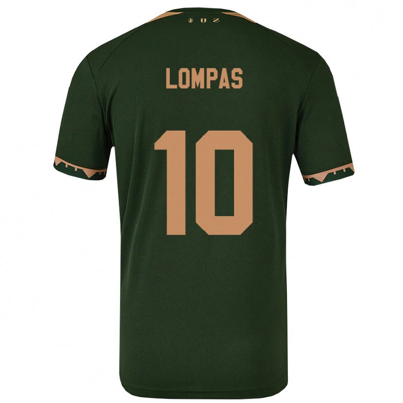 Danxen Dames Maximos Lompas #10 Groen Goud Uitshirt Uittenue 2025/26 T-Shirt
