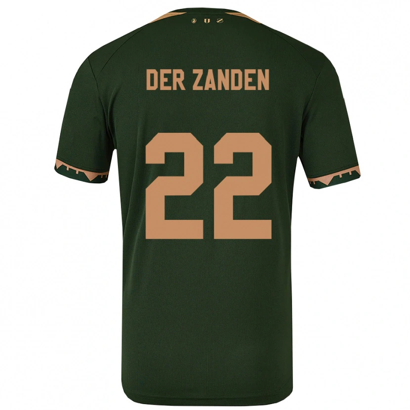 Danxen Dames Iise Van Der Zanden #22 Groen Goud Uitshirt Uittenue 2025/26 T-Shirt