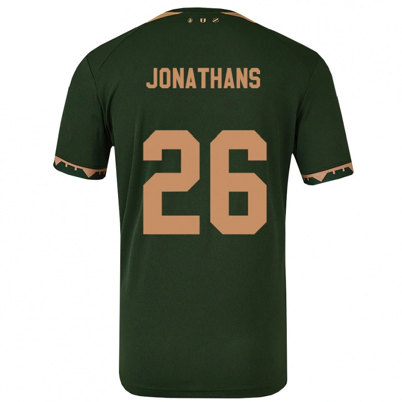 Danxen Dames Miliano Jonathans #26 Groen Goud Uitshirt Uittenue 2025/26 T-Shirt