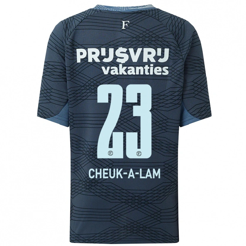 Danxen Dames Lee-Quincy Cheuk-A-Lam #23 Zwart Grijs Uitshirt Uittenue 2025/26 T-Shirt
