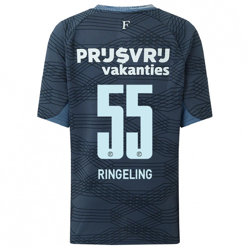 Danxen Dames Sam Ringeling #55 Zwart Grijs Uitshirt Uittenue 2025/26 T-Shirt