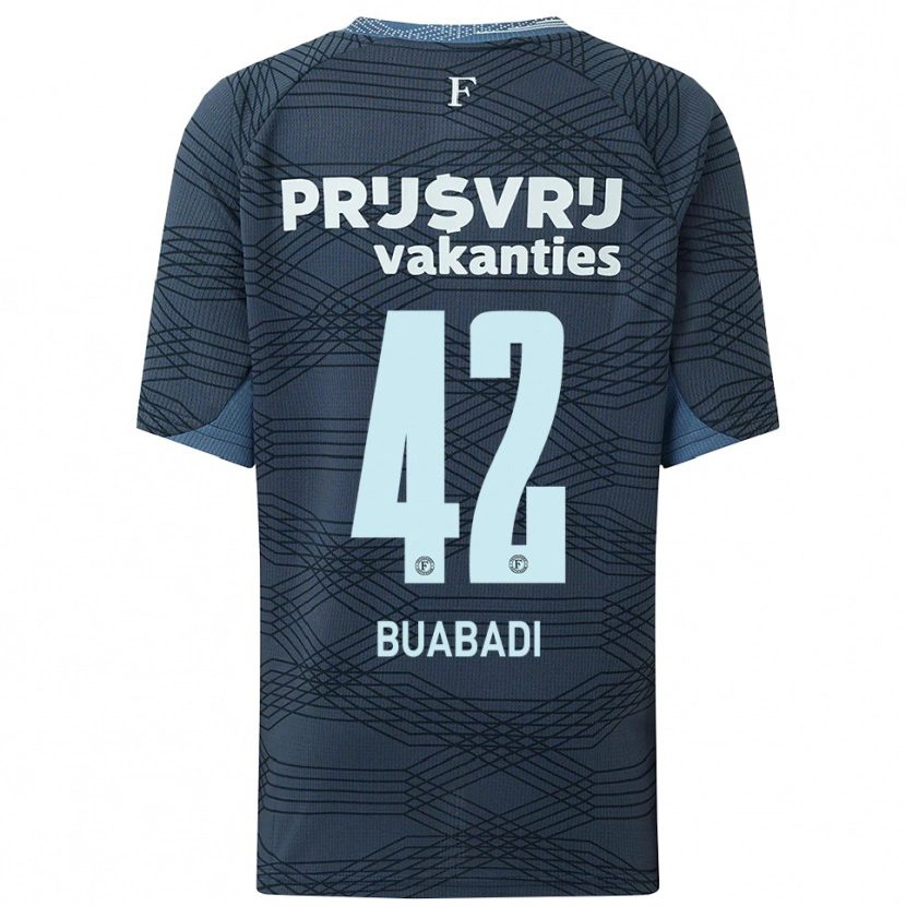 Danxen Dames Esther Buabadi #42 Zwart Grijs Uitshirt Uittenue 2025/26 T-Shirt