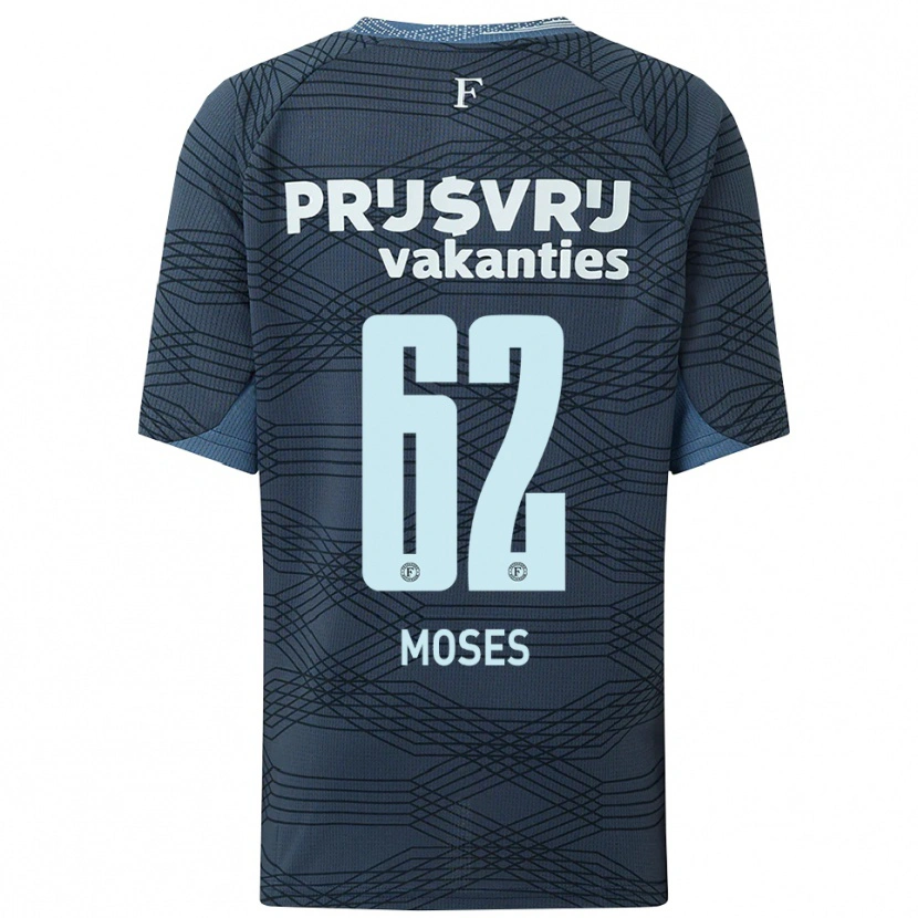 Danxen Dames Troy Moses #62 Zwart Grijs Uitshirt Uittenue 2025/26 T-Shirt