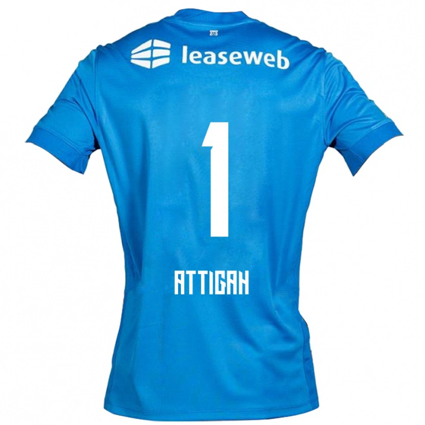 Danxen Dames Quenten Attigah #1 Blauw Wit Uitshirt Uittenue 2025/26 T-Shirt