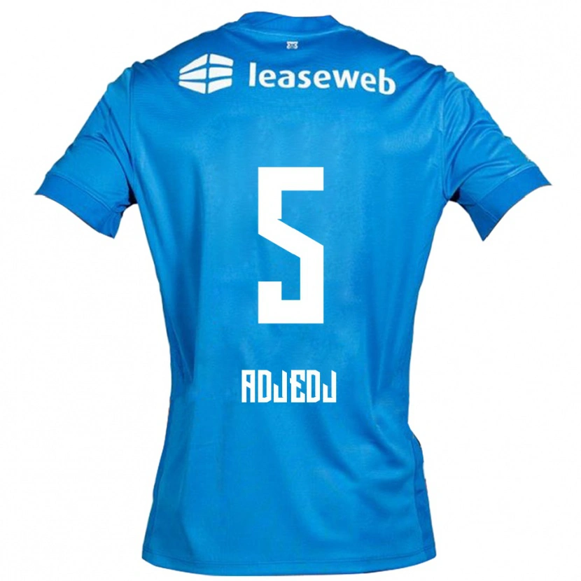 Danxen Dames Eliav Adjedj #5 Blauw Wit Uitshirt Uittenue 2025/26 T-Shirt