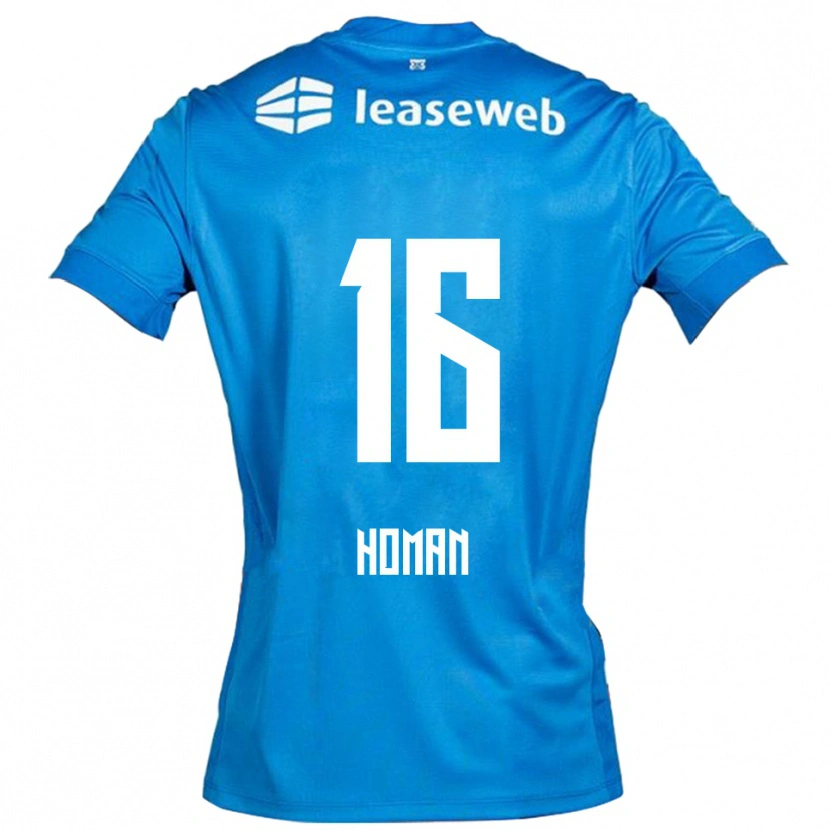 Danxen Dames Nick Homan #16 Blauw Wit Uitshirt Uittenue 2025/26 T-Shirt