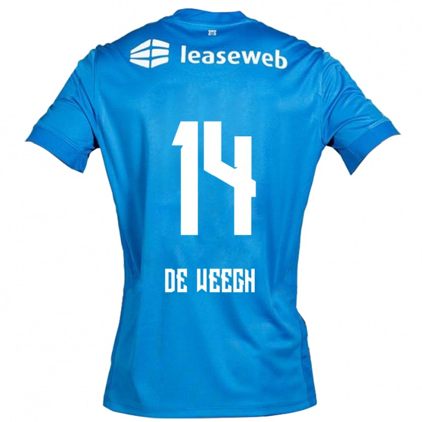 Danxen Dames Bo Op De Weegh #14 Blauw Wit Uitshirt Uittenue 2025/26 T-Shirt