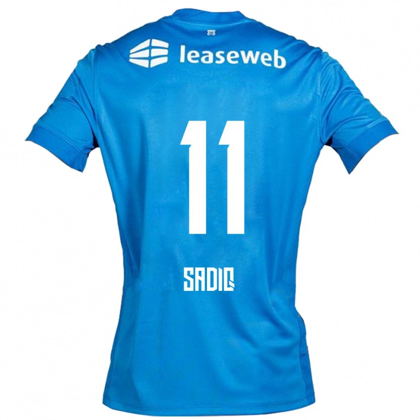 Danxen Dames Ibrahim Sadiq #11 Blauw Wit Uitshirt Uittenue 2025/26 T-Shirt