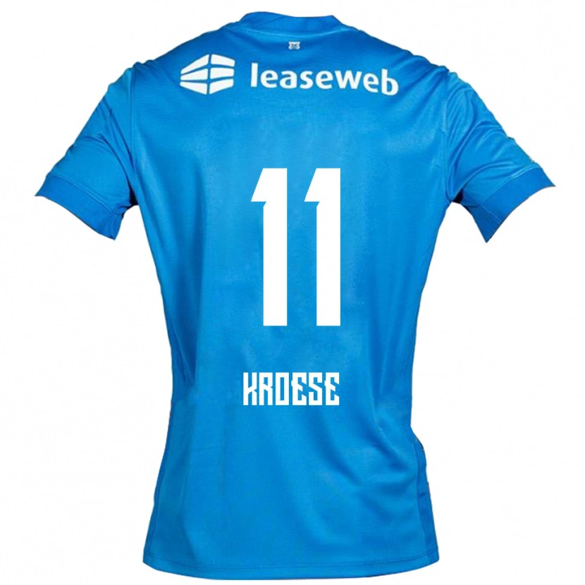 Danxen Dames Fieke Kroese #11 Blauw Wit Uitshirt Uittenue 2025/26 T-Shirt