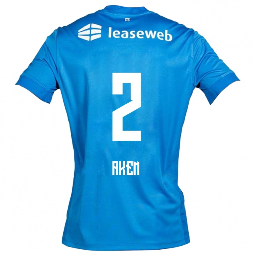 Danxen Dames Latrell Aken #2 Blauw Wit Uitshirt Uittenue 2025/26 T-Shirt