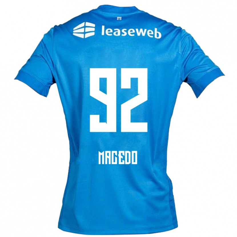 Danxen Dames Rodrigo Macedo #92 Blauw Wit Uitshirt Uittenue 2025/26 T-Shirt