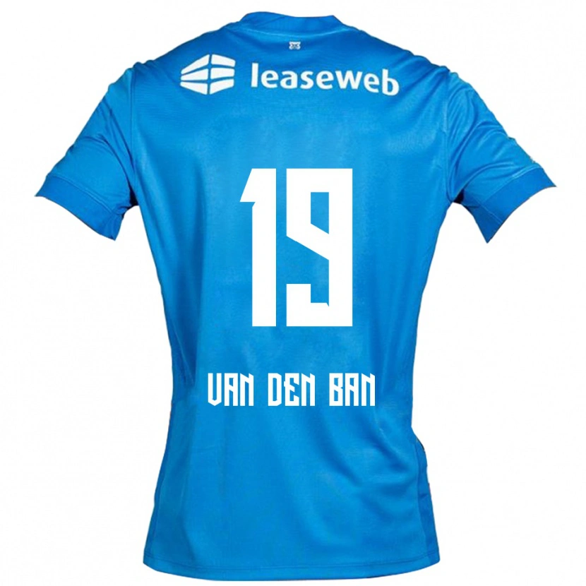 Danxen Dames Yoël Van Den Ban #19 Blauw Wit Uitshirt Uittenue 2025/26 T-Shirt
