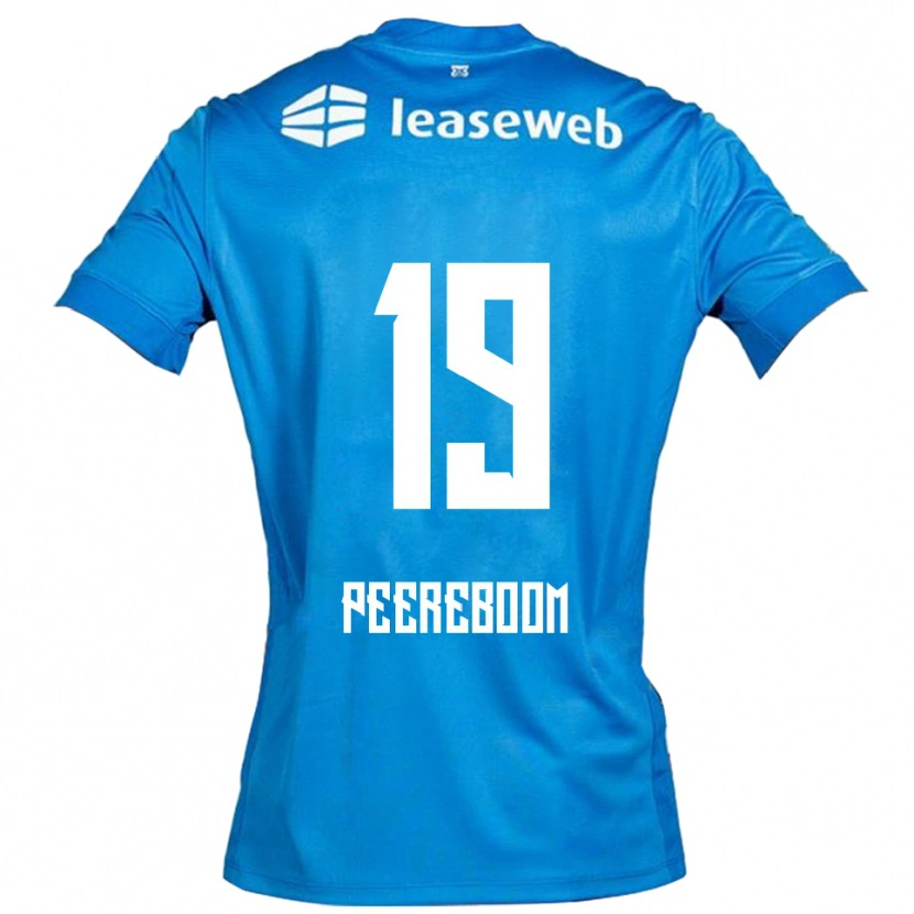 Danxen Dames Sanne Peereboom #19 Blauw Wit Uitshirt Uittenue 2025/26 T-Shirt