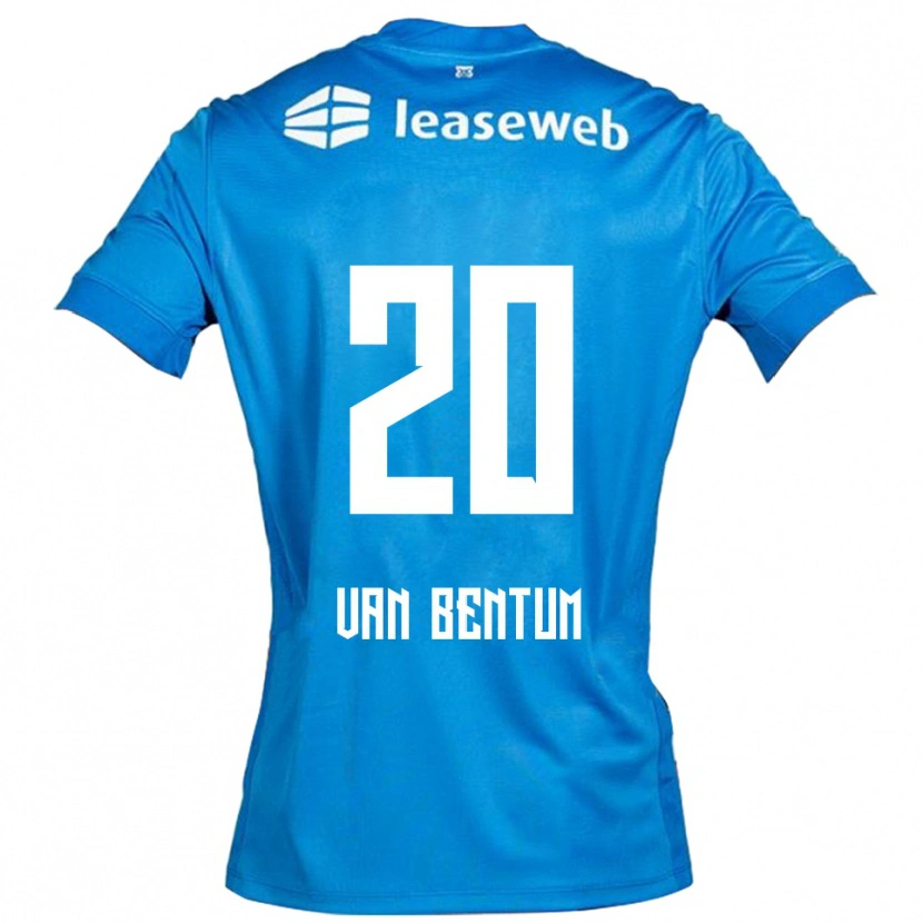 Danxen Dames Mirte Van Bentum #20 Blauw Wit Uitshirt Uittenue 2025/26 T-Shirt