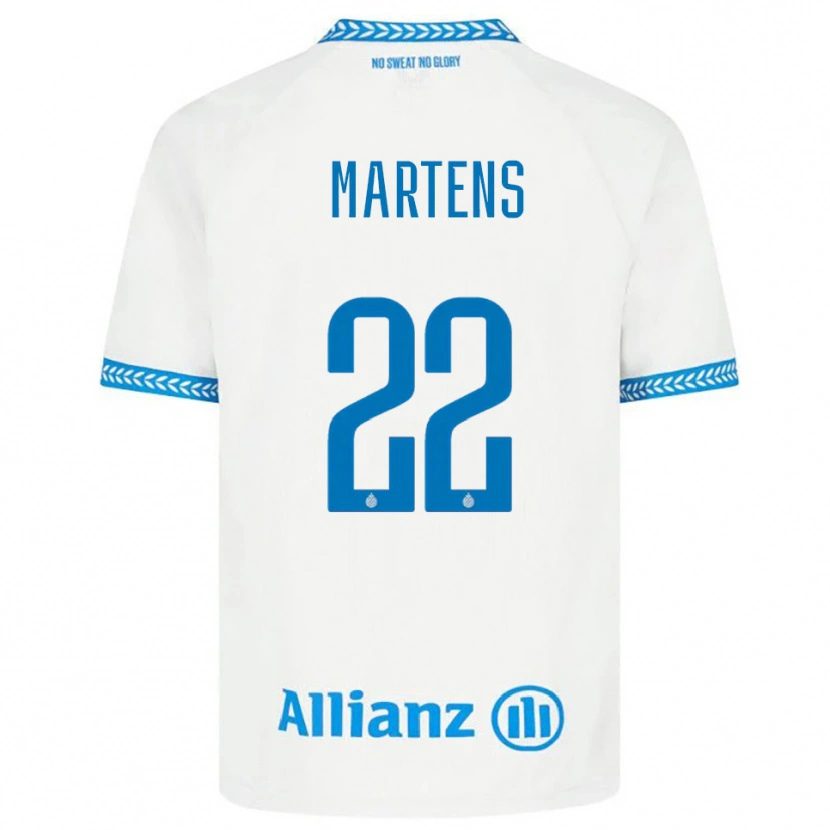 Danxen Dames Quinze Martens #22 Blauw Wit Uitshirt Uittenue 2025/26 T-Shirt