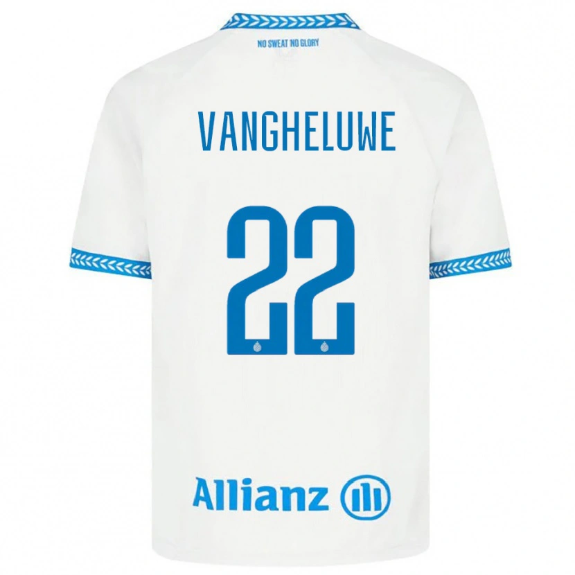 Danxen Dames Jody Vangheluwe #22 Blauw Wit Uitshirt Uittenue 2025/26 T-Shirt