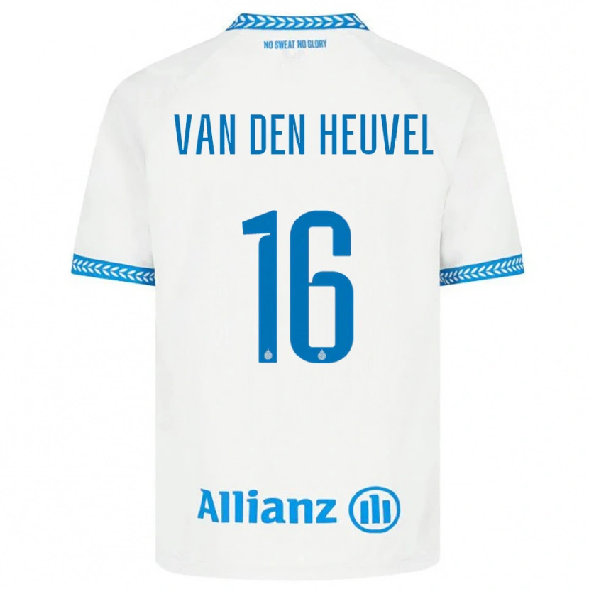 Danxen Dames Dani Van Den Heuvel #16 Blauw Wit Uitshirt Uittenue 2025/26 T-Shirt