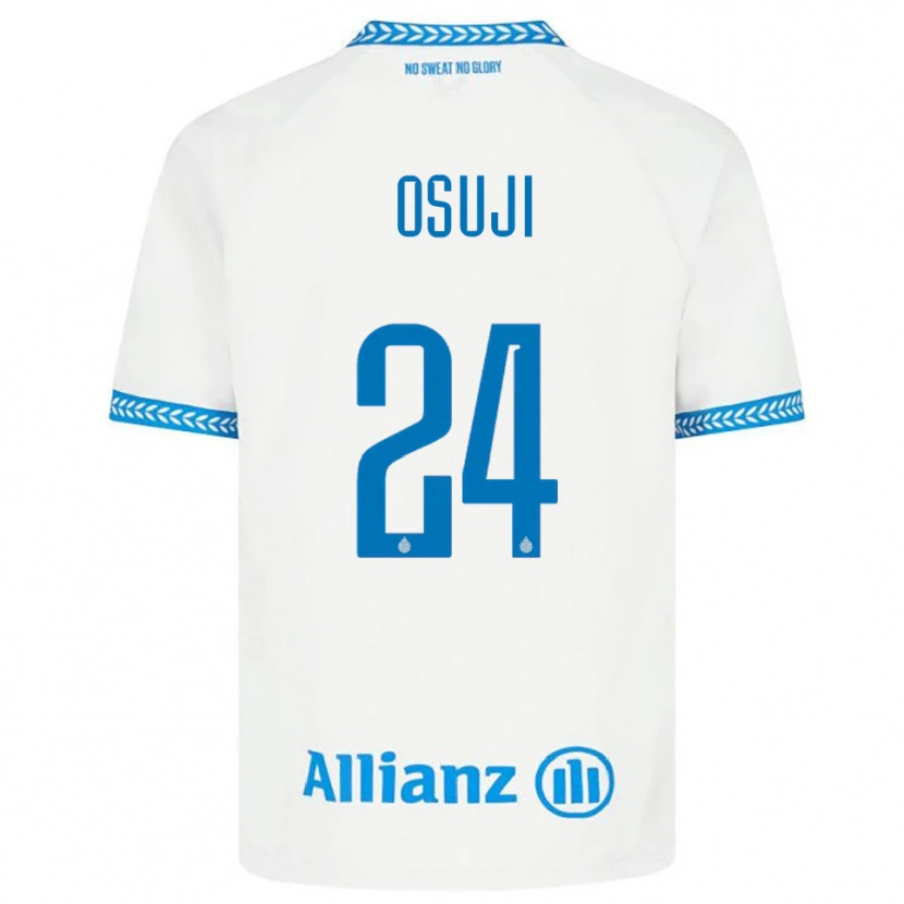 Danxen Dames Vince Osuji #24 Blauw Wit Uitshirt Uittenue 2025/26 T-Shirt