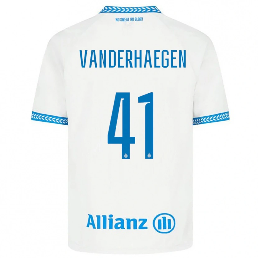 Danxen Dames Lotte Vanderhaegen #41 Blauw Wit Uitshirt Uittenue 2025/26 T-Shirt