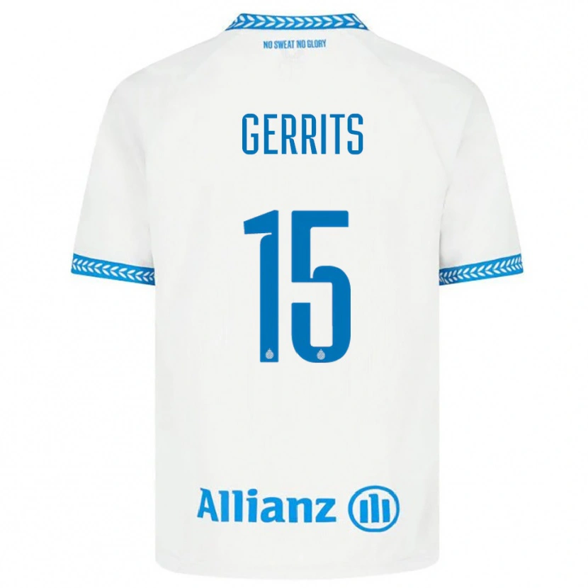 Danxen Dames Melanie Gerrits #15 Blauw Wit Uitshirt Uittenue 2025/26 T-Shirt