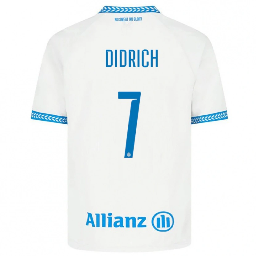 Danxen Dames Brian Didrich #7 Blauw Wit Uitshirt Uittenue 2025/26 T-Shirt