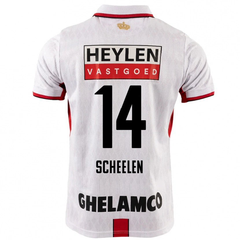 Danxen Dames Thijme Scheelen #14 Wit Rood Uitshirt Uittenue 2025/26 T-Shirt